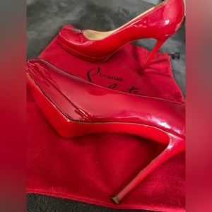 Christian Louboutin Pumps Red Patent Leather Heels